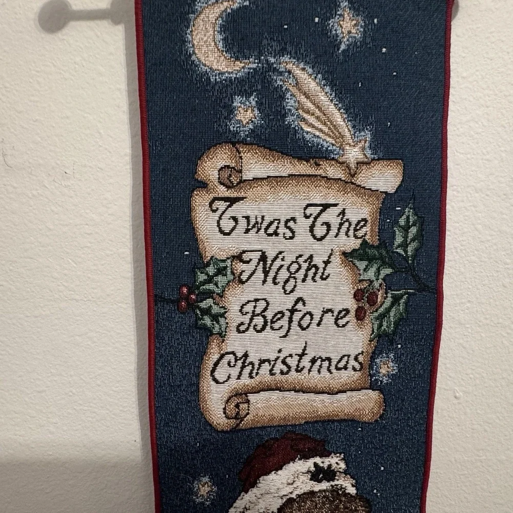 Boyds Bear Twas Night Before Christmas Bell Pull Wall‎ Hanging Door Decor